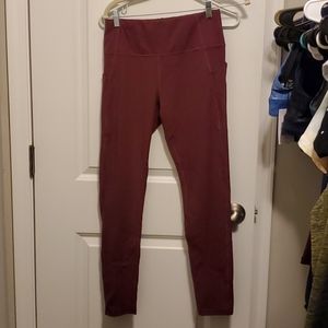Maroon HoFi Leggings with pockets